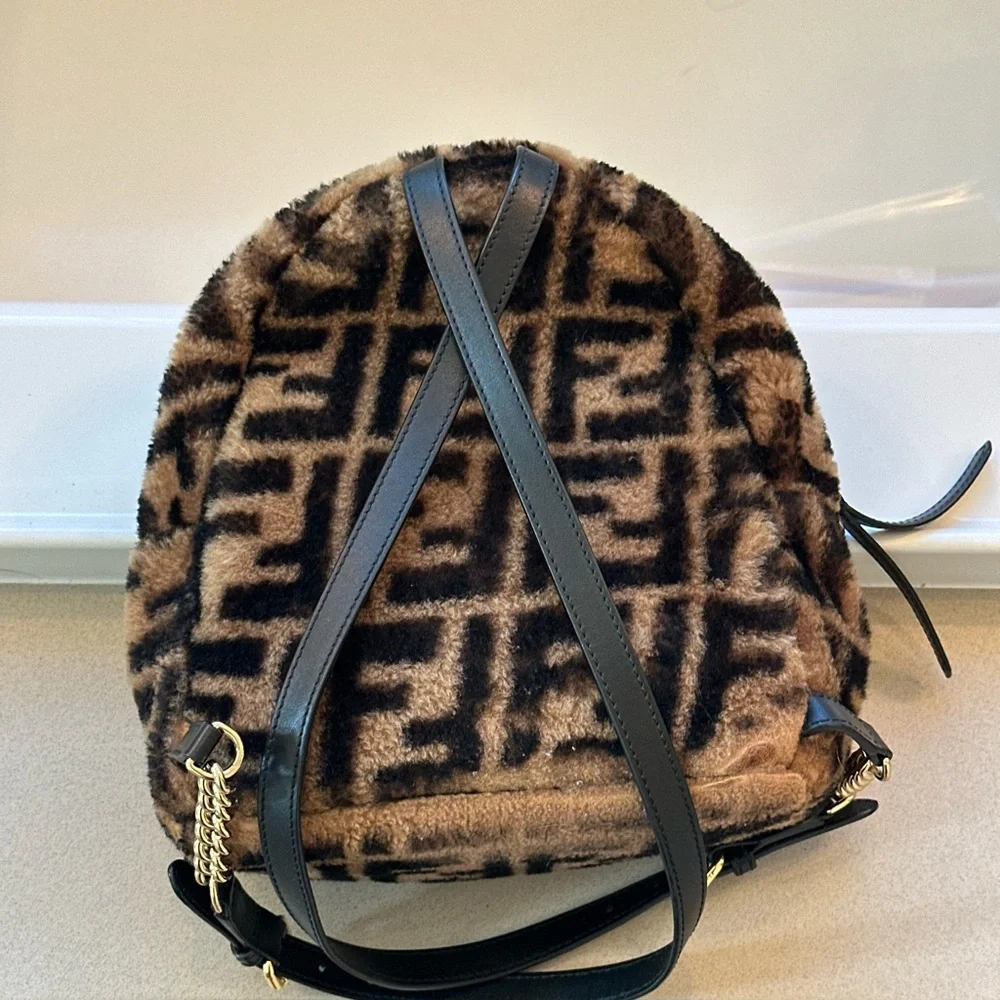 Fuzzy Fur Fendi backpack 100% authentic